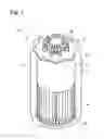 Fig. 02 - Fluid filter with an attachment structure on an endplate of the filtering element