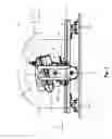 Fig. 02 - Device for adjusting the blade guard holder of a wall saw