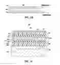 Fig. 03 - Bulk acoustic resonator structures comprising a single material acoustic coupling layer comprising inhomogeneous acoustic property