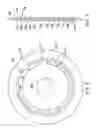 Fig. 05 - STATOR CORE SUSPENSION SYSTEM USING SPRING BAR IN PLANE EXTENDING PERPENDICULAR TO STATOR CORE AXIS