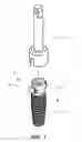 Fig. 02 - Insertion part of a two-part implant with insertion instrument