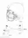 Fig. 02 - Helmet with partial turn faceguard mounting