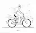 Fig. 07 - Elevated bicycle-based transportation system, connection apparatus for bicycle and modified bicycle