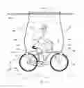 Fig. 10 - Elevated bicycle-based transportation system, connection apparatus for bicycle and modified bicycle