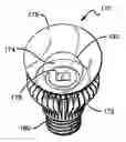 Fig. 01 - Solid state lamp with thermal spreading elements and light directing optics