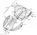 Fig. 01 - Golf putter head including a cantilevered alignment aid