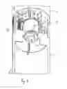 Fig. 04 - Device for the mechanical inversion of direction of a rotating control component of a landscape sprinkler device