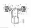 Fig. 03 - Adjustable bolster swing legs for mounting and aligning and reorienting crawlers for slipform paving machines