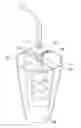 Fig. 01 - Apparatus and a system enabling a user to drink multiple liquids through a single straw