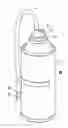 Fig. 01 - PRESSURIZED FLUID SPRAY CONTAINER EXTENSION DEVICE