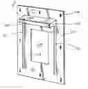 Fig. 01 - Fixture wall mount assembly with integral flashing
