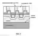 Fig. 05 - Structure for self-aligned silicide contacts to an upside-down FET by epitaxial source and drain