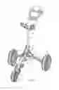 Fig. 02 - Golf bag cart foldable device