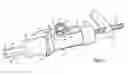 Fig. 03 - Linear recliner assembly with threaded linear drive rod and rotatably engaged gear stop