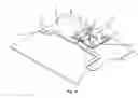 Fig. 09 - Capacitive grounded RF coaxial cable to airstrip transition, and antenna thereof