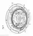 Fig. 10 - Structure of loudspeaker for reducing thickness and mounting depth