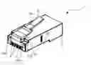 Fig. 01 - Modular connector assembly configured with both optical and electrical connections for providing both optical and electrical communications capabilities, and a system that incorporates the assembly