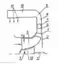 Fig. 01 - Blower designed for fitting particularly in a chamber furnace