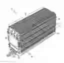 Fig. 01 - PRISMATIC-CELL BATTERY PACK WITH INTEGRAL COOLANT CHANNELS