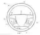 Fig. 01 - Steering wheel with hand pressure sensing