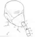 Fig. 01 - Respiratory interface device with flexible cover