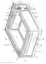 Fig. 01 - Mountable and demountable stackable container having vertical plastic walls and stiff flat bottom