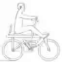 Fig. 01 - Phase independent row motion propelled bicycle