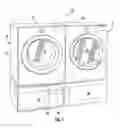 Fig. 02 - Heat pump (server) coupled washer and dryer pair
