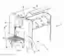 Fig. 01 - Drink dispensing device with holding and drip-collecting system for receptacles of different sizes