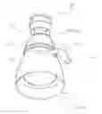 Fig. 01 - Shower head having a larger flushing angle