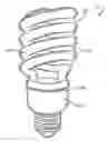 Fig. 01 - ENCAPSULATED COMPACT FLUORESCENT BULBS AND ARTICLES AND METHODS OF MANUFACTURE
