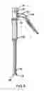 Fig. 06 - Spinal fixation system having locking and unlocking devices for use with a multi-planar, taper lock screw