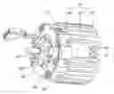 Fig. 01 - Electric motor with heat dissipating device