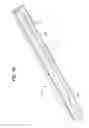 Fig. 09 - Injection molded plastic nestable shell for concrete parking bumpers