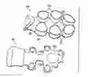 Fig. 01 - Article of footwear with a sole structure having support elements and an indented plate