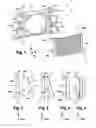 Fig. 02 - Arrangement for mounting a heat exchanger on a vertical structural element forming a motor vehicle front end panel