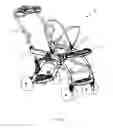 Fig. 02 - Stroller with fold-down tray for receiving a car seat