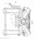 Fig. 08 - Golf bag cart foldable device