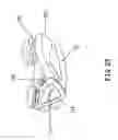 Fig. 19 - Lock release assembly for a collapsible chair having a fold-down back
