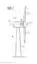 Fig. 02 - Generator with compact single turn wave winding and wind turbine