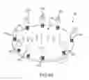 Fig. 07 - Interactive zoetrope for animation of solid figurines and holographic projections