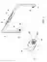 Fig. 02 - Inverted U frame with pivotal micro-projector and camera for releasably securing to laptop or keyboard