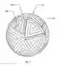 Fig. 02 - Golf ball with polygonal dimple groupings