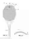 Fig. 09 - Tennis racquet with replaceable playing surface