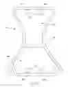 Fig. 06 - Insert with advantageous fastener configurations and end stiffness characteristics for two-piece wearable absorbent article