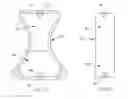 Fig. 09 - Insert with advantageous fastener configurations and end stiffness characteristics for two-piece wearable absorbent article