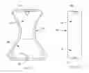 Fig. 09 - Insert with advantageous fastener configurations and end stiffness characteristics for two-piece wearable absorbent article