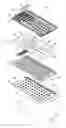 Fig. 01 - MEMBRANE KEYBOARD WITH PARTS BEING FIXEDLY SECURED TOGETHER