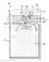 Fig. 01 - Shredder with rotatable device for moving shredded materials adjacent the outlet