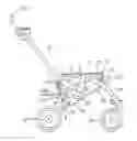 Fig. 01 - Foldable stroller frame